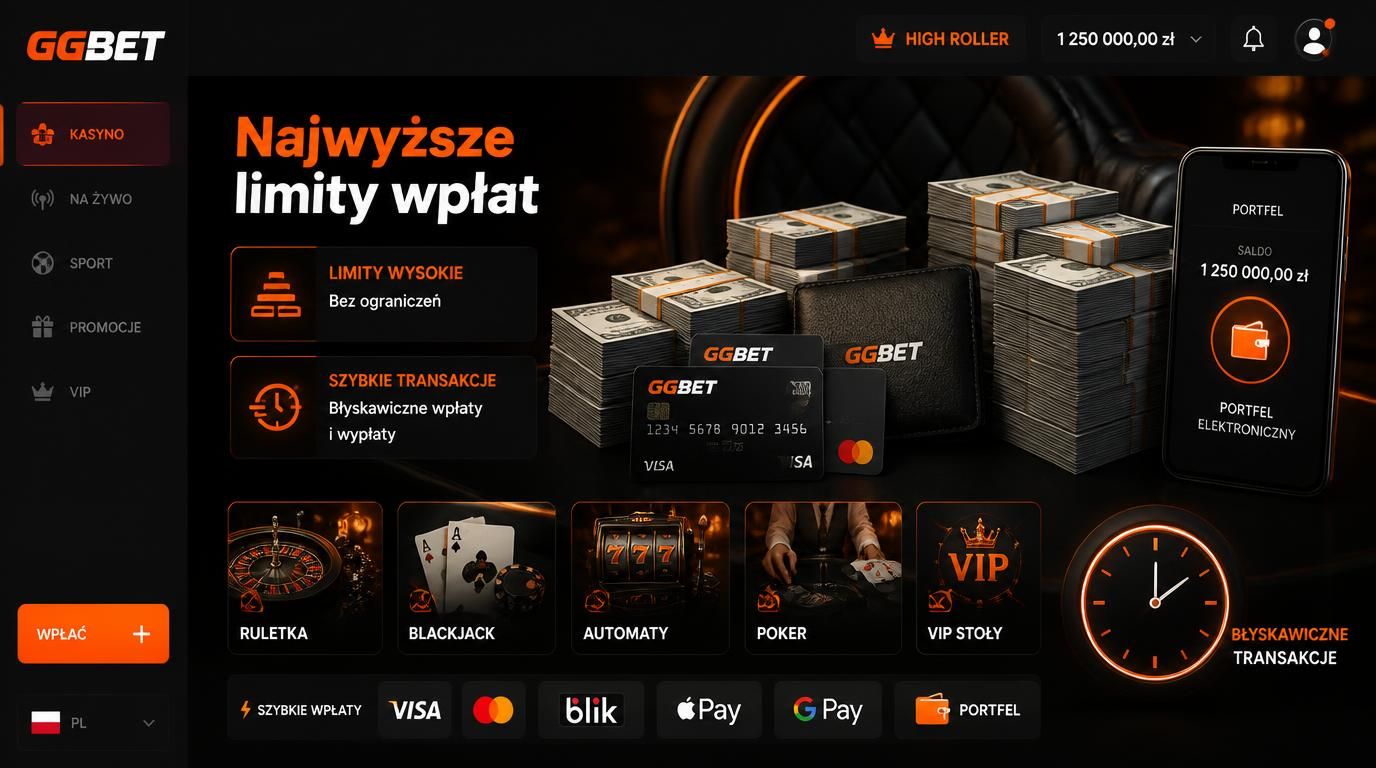 Limity wpłat dla high rollers oraz różne metody płatności